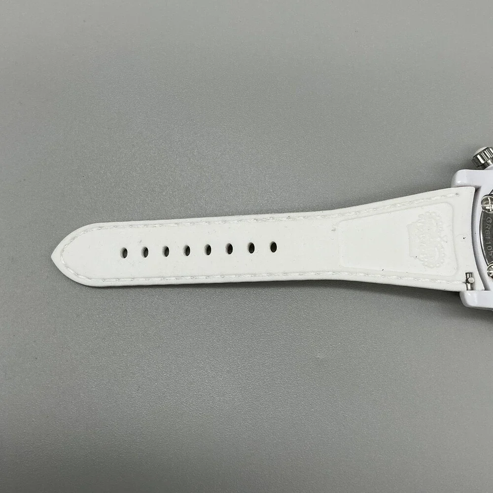 Glam Rock Miami Beach Chronograph Unisex Watch 45mm White Red Date New Battery